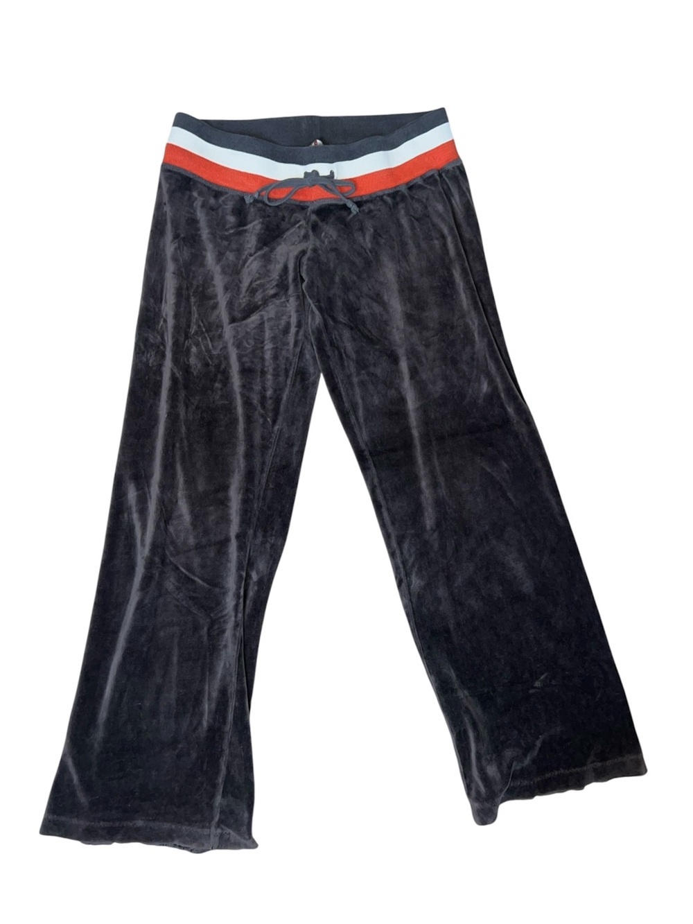 Juicy Couture Y2K Track Pants Brown and Orange With Striped Waistband  Sz Medium
